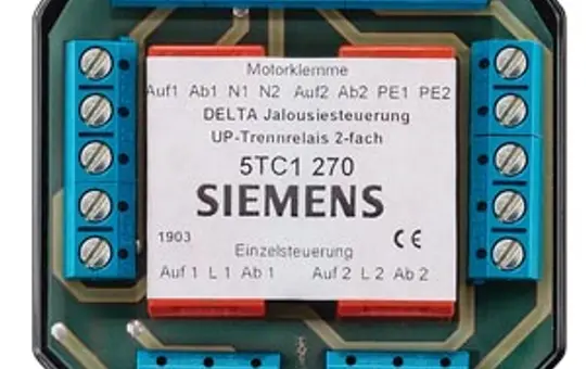 SIEMENS 5TC1270 Jalousiesteuerung UP Trennrelais, 2-fach
