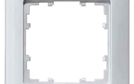 SIEMENS 5TG2551-4 Abdeckrahmen DELTA line 1-fach, Schriftfeld | aluminiummetallic