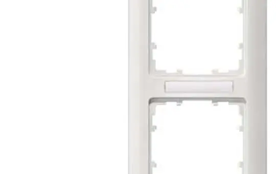 SIEMENS 5TG2552-2 Abdeckrahmen DELTA line 2-fach, Schriftfeld, senkrecht | titanweiß