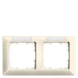 SIEMENS 5TG2582-1 Abdeckrahmen DELTA line 2-fach, Schriftfeld, waagerecht | elektroweiß