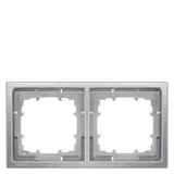 SIEMENS 5TG1322-1 Abdeckrahmen DELTA style 2-fach | platinmetallic