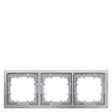 SIEMENS 5TG1323-1 Abdeckrahmen DELTA style 3-fach | platinmetallic