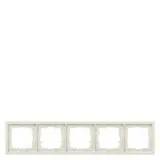 SIEMENS 5TG1325 Abdeckrahmen DELTA style 5-fach | titanweiß