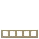 SIEMENS 5TG1325-0MG Abdeckrahmen DELTA style 5-fach | gold
