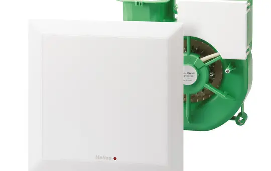 HELIOS 40762 Ventilatoreinsatz ELS NFC F 7,5-100 m³/h, Feuchtsensor | weiß