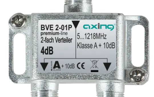 AXING BVE 2-01P CATV-Verteiler 1218 MHz 2-fach