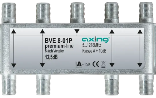 AXING BVE 8-01P CATV-Verteiler 1218 MHz 8-fach