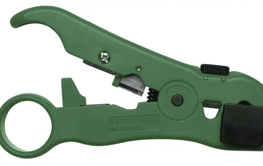 AXING BWZ 5-02 Universal Koax-Abisoliergerät mit drehbaren Wechseleinsätzen