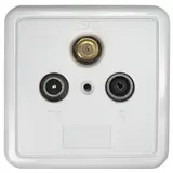 AXING SSD 2-00 Antennen-Einzeldose 3-fach, SAT, Stich, 2 dB