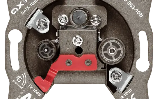 AXING BSD 963-10N Multimediadose 3-fach, DATA, Durchgang