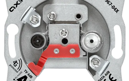 AXING BSD 967-04X Multimediadose 2-fach, DATA, Stich