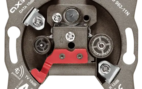 AXING BSD 963-11N Multimediadose 3-fach, DATA, Enddose