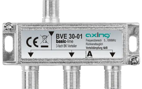 AXING BVE 30-01 CATV-Verteiler 1006 MHz 3-fach