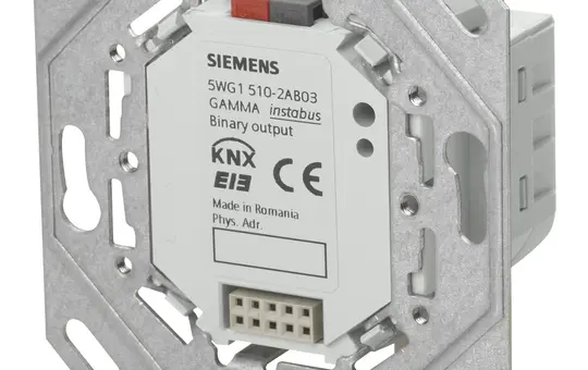 SIEMENS 5WG1510-2AB03 KNX-Binärausgabegeräte 2-fach, Hängebügel und BTI-Buchse