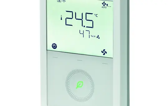 SIEMENS S55770-T413 KNX-Raumthermostat CO2-Fühler, KNX-Kommunikation, DC-Steuerausgängen | weiß