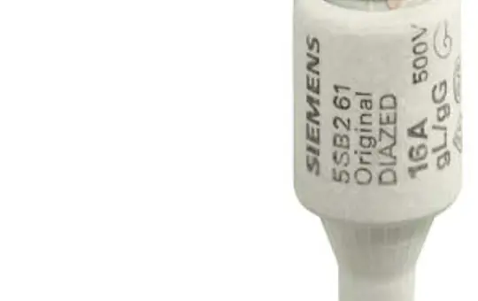 SIEMENS 5SB2611 DIAZED-Sicherungseinsatz DII 16 A