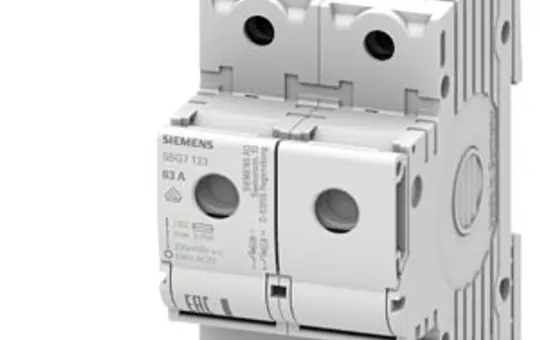 SIEMENS 5SG7123 MINIZED Lasttrennschalter D02, 63 A, 2-polig