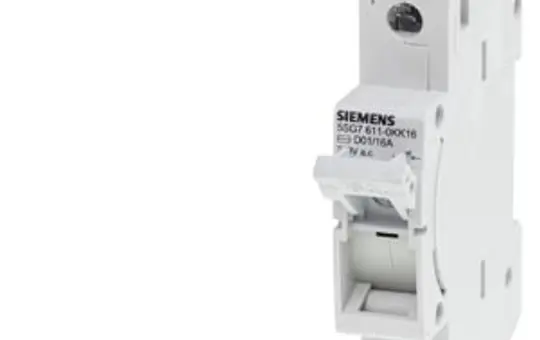 SIEMENS 5SG7611-0KK16 MINIZED Sicherungslasttrennschalter D01, 16 A, 1-polig