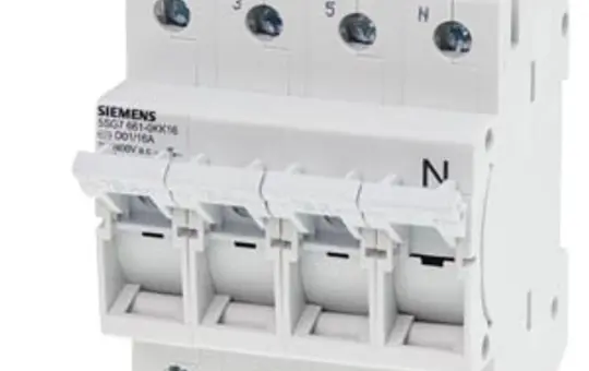 SIEMENS 5SG7661-0KK16 MINIZED Sicherungslasttrennschalter D01, 16 A, 4-polig, 3P+N