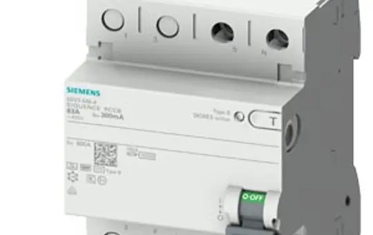 SIEMENS 5SV3322-4 FI-Schutzschalter 2-polig 30 mA Typ B 25 A