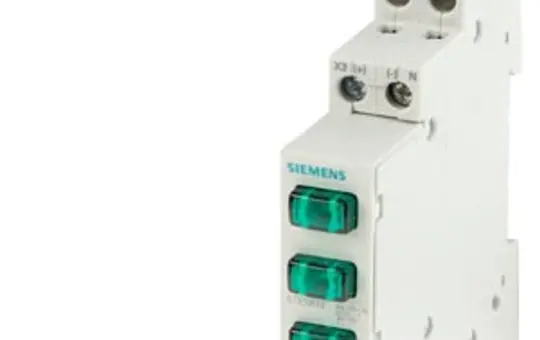 SIEMENS 5TE5802 Phasenmelder 3x LED grün
