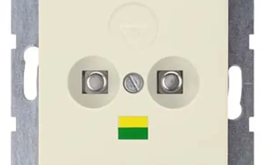 SIEMENS 5TG2594 Potentialausgleich-Steckdose Delta i-system 2-fach | elektroweiß