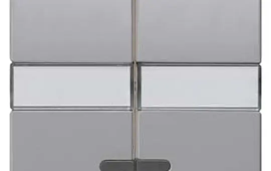 SIEMENS 5TG7937 Kontrollwippe Delta profil 2-fach, Schriftfeld | platinmetallic