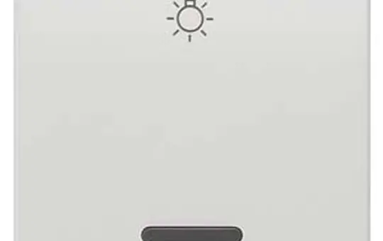 SIEMENS 5TG7806 beschr. Kontrollwippe Delta profil 1-fach, Licht | titanweiß