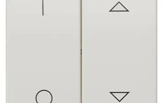 SIEMENS 5TG7813 Jalousiewippe Delta profil 2-fach, I/O | titanweiß