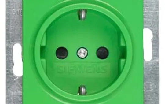 SIEMENS 5UB1520 EDV-Steckdose Delta i-system Berührungsschutz | grün