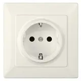 SIEMENS 5UB1582 SCHUKO-Steckdose komplett Delta line Berührungsschutz | titanweiß