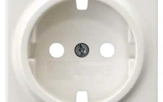 SIEMENS 5UH1044 Abdeckung SCHUKO-Steckdose Delta i-system ohne Einsatz | titanweiß