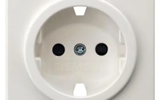 SIEMENS 5UH1056 Abdeckung SCHUKO-Steckdose Delta profil Berührungsschutz, ohne Einsatz | titanweiß