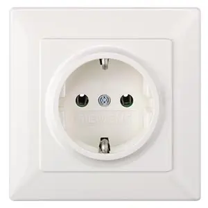 SIEMENS 5UH1095 Abdeckung Steckdose Vollplatte Delta line | ohne Einsatz | titanweiß