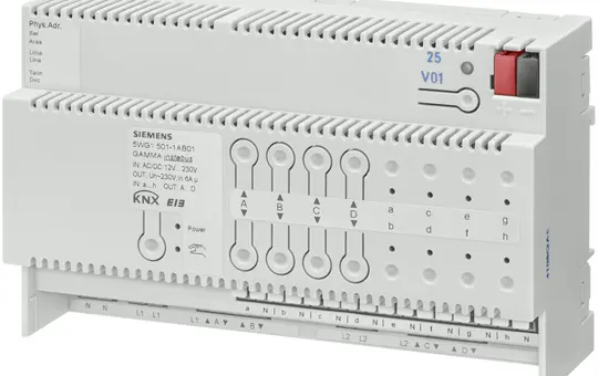 SIEMENS 5WG1501-1AB01 Kombi-Jalousieaktor 8-fach, 6 A