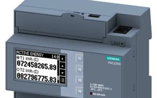 SIEMENS 7KM2200-2EA40-1EA1 Modbus-Zähler 7KM SENTRON 3-phasig, 65 A, 230 V, TCP