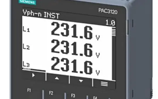 SIEMENS 7KM3120-0BA01-1DA0 Schalttafeleinbaugerät SENTRON 5 A, 100-250 V AC/DC, RTU