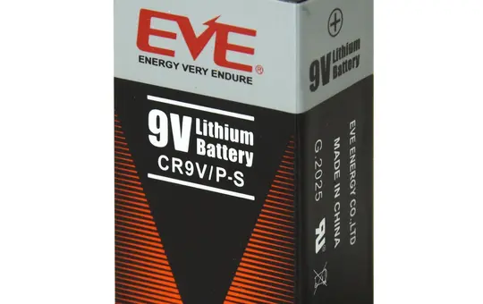 SIEMENS A5Q00004142 Lithium-Mangandioxid-Batterie 9 V / 1,2 Ah