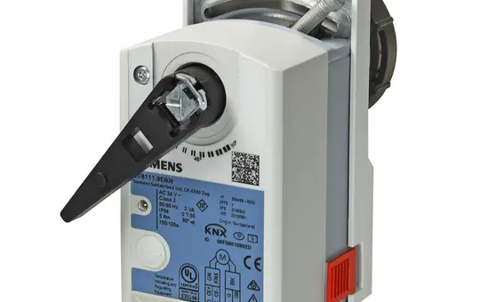 SIEMENS S55499-D207 KNX Elektromotorischer Drehantrieb Regelkugelhähne bis DN50