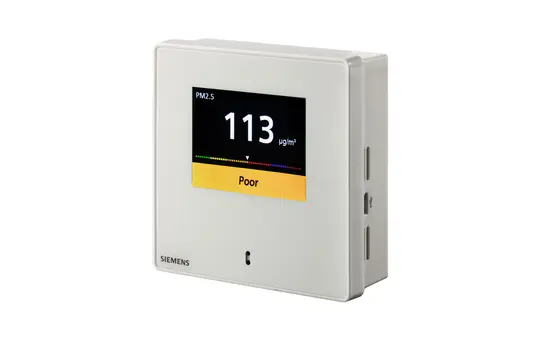 SIEMENS S55720-S458 Feinstaubfühler 0-10 V & Modbus, Display