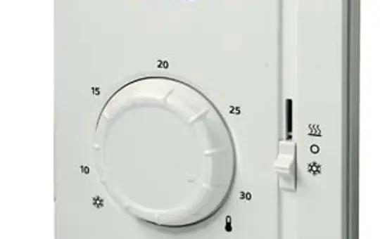 SIEMENS S55770-T224 Elektromechanischer Raumthermostat Wahlschalter Heizen/Aus/Kühlen, 1 Ausgang