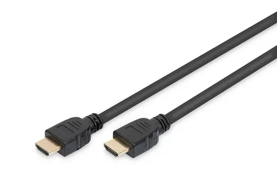 DIGITUS AK-330124-010-S HDMI-Anschlusskabel Typ A, Ultra High Speed | schwarz | 1 m