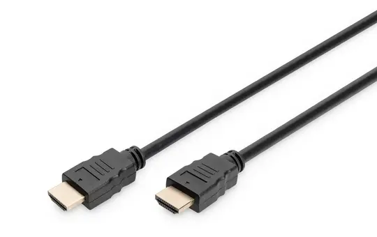 DIGITUS DB-330123-010-S HDMI-Anschlusskabel Typ A, Premium High Speed, Ethernet | schwarz | 1 m