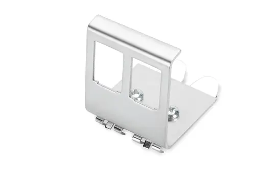 DIGITUS AN-25185 Hutschienenadapter für Keystone 2-fach, Metall