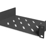 DIGITUS DN-10-TRAY-1-B Fachboden 1 HE, für 254 mm (10")-Schränke | schwarz