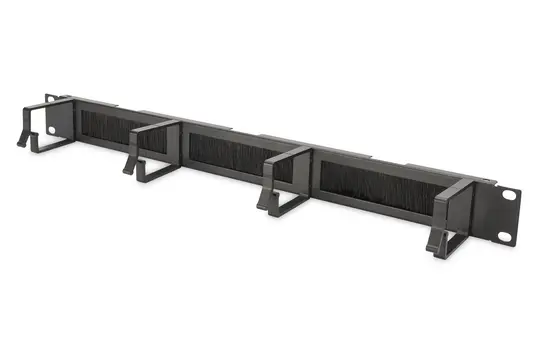 DIGITUS DN-97663 Kabelrangierpanel mit Bürstenleisten, für 483 mm (19")-Schränke | schwarz