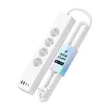 MEROSS MSP844SMA-EU Matter-Mehrfach-Schaltaktor SCHUKO 4-fach, 2 x USB-A, 2 x USB-C, 36 W