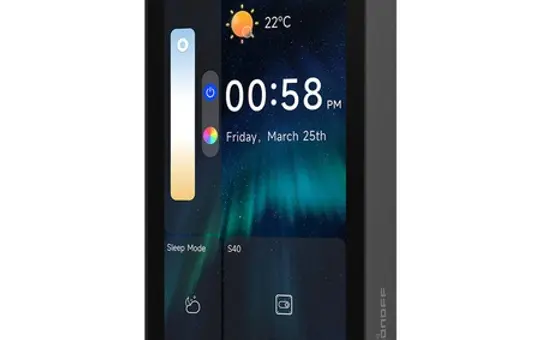 SONOFF NSPanel120PB Matter-Touchpanel UP mit Zigbee-Hub | schwarz | 120 mm