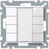 SCHNEIDER MTN617419 Taster plus System M 4-fach | polarweiß glänzend