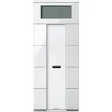 SCHNEIDER MTN6214-0319 Taster plus System M 4-fach, Raumtemperaturregler | polarweiß glänzend